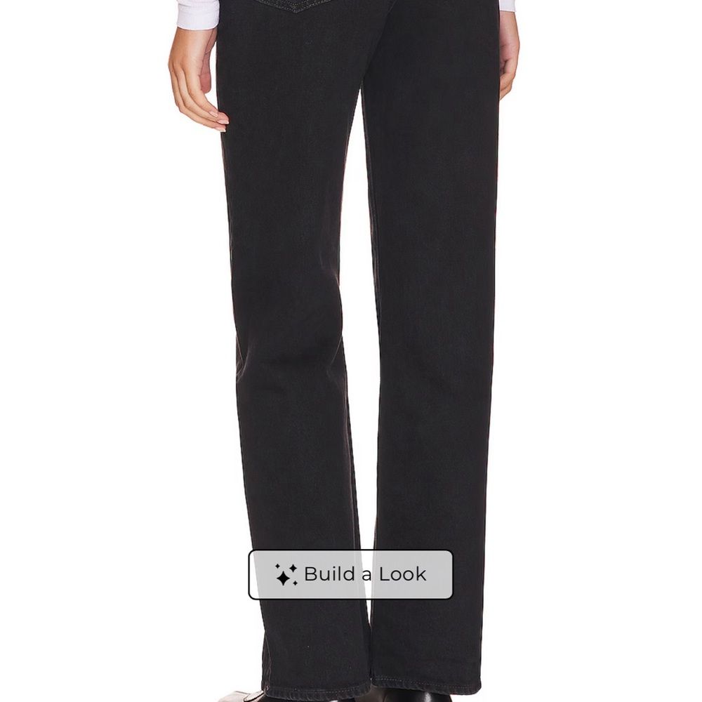 Levi’s Ribcage Wide-Leg Women's Jeans - Black (Rosie Posie) - Picture 2 of 7